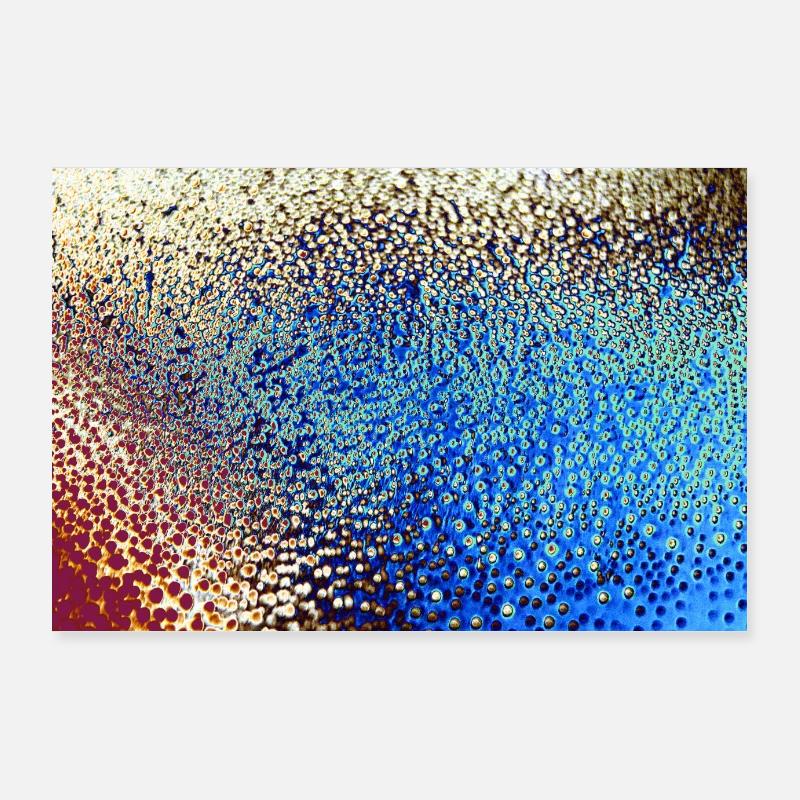 Poster - Condensate 2 - Poster 90x60 cm - Weiß