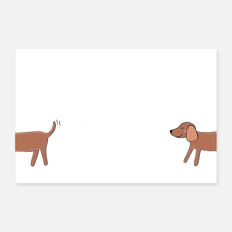 Little Viennese - Funny Long Dog Poster 36" x 24" (90x60 cm)