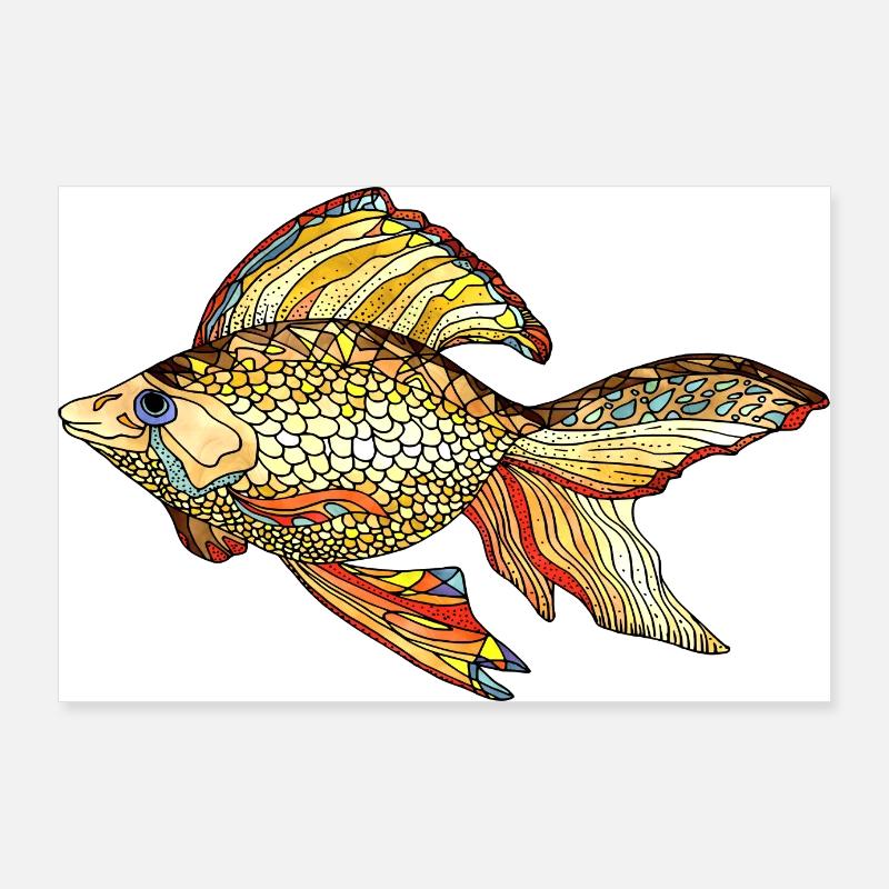Poisson Poster 90 x 60 cm