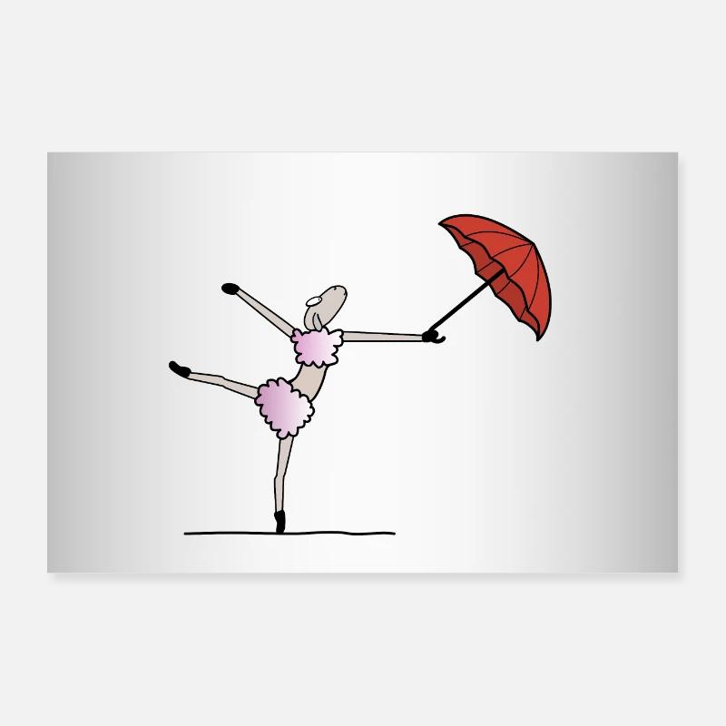 Ballet Dancer Sheep Poster 36" x 24" (90x60 cm)