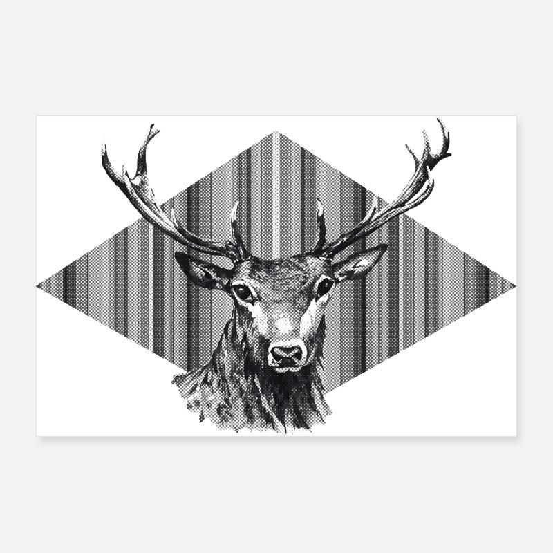 Deer Poster 36" x 24" (90x60 cm)