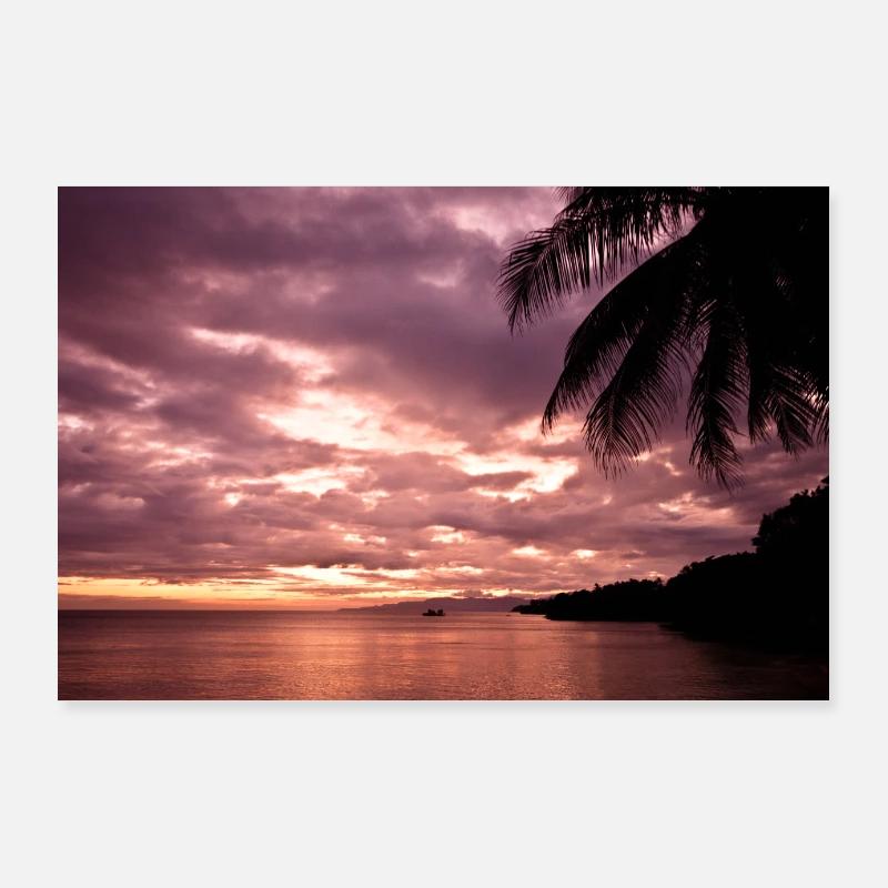 Sundownm Sonnenuntergang Poster 90x60 cm