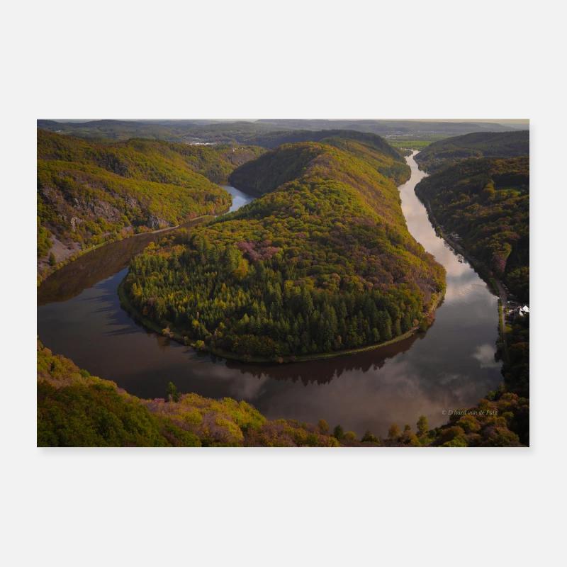 Saarschleife Poster 36" x 24" (90x60 cm)