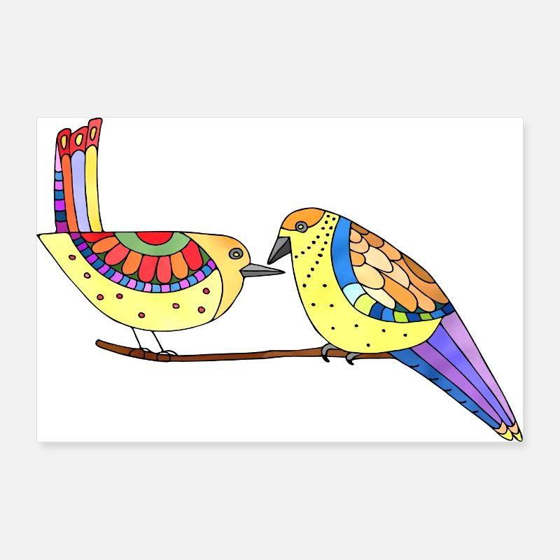 Birds Poster 36" x 24" (90x60 cm)