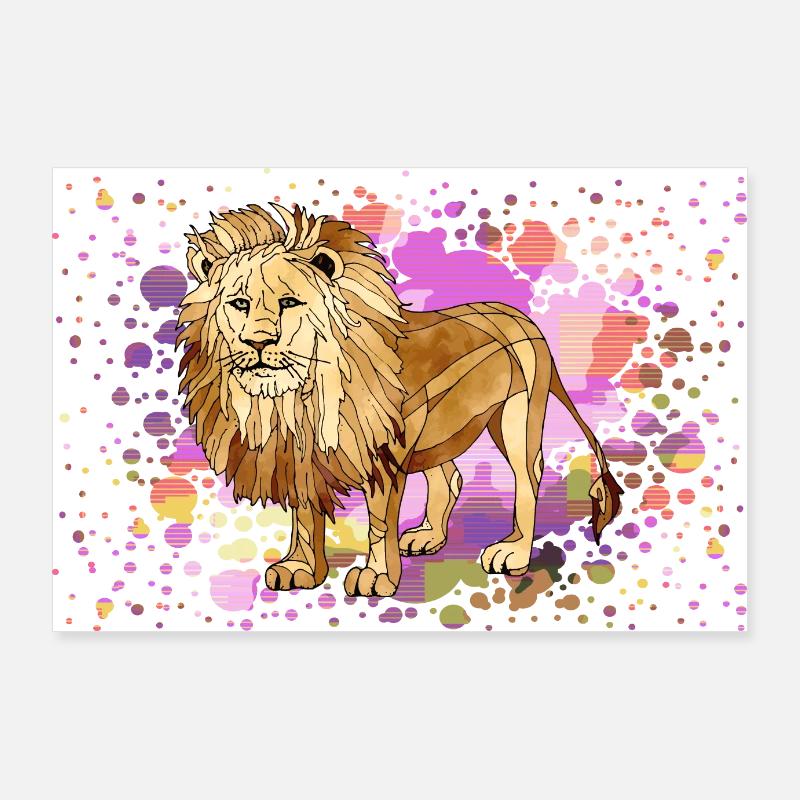 Löwe Poster 90x60 cm