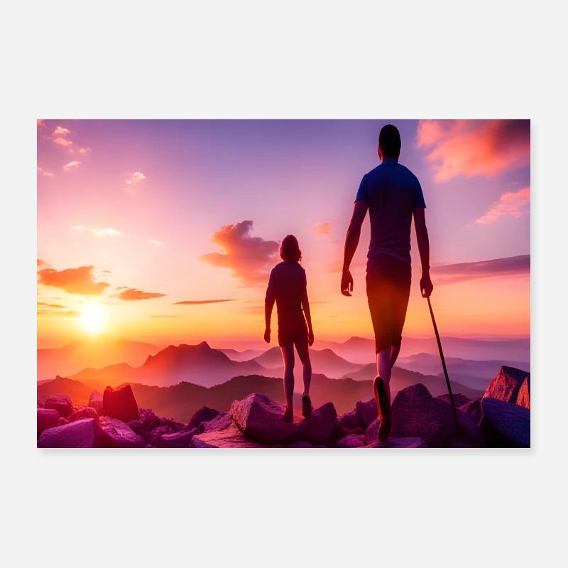 When the father is with the son ... Poster 36" x 24" (90x60 cm)