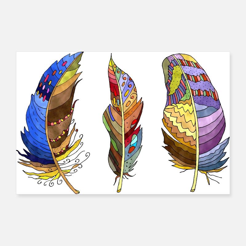 Pen - Poster 36" x 24" (90x60 cm) - white