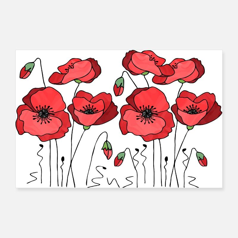 Blumen Poster 90x60 cm