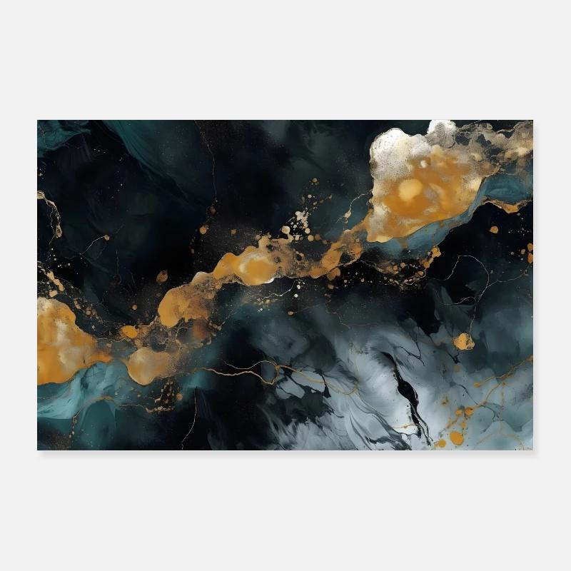 Texture de pierre naturelle en marbre Poster 90 x 60 cm