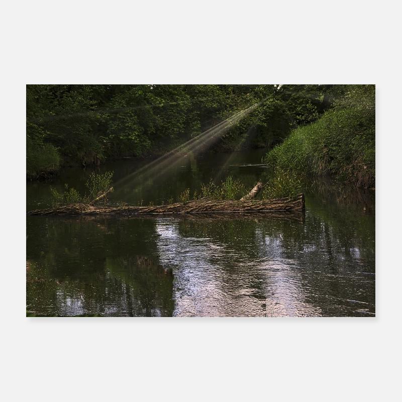 Wilder Fluss. Poster 90x60 cm