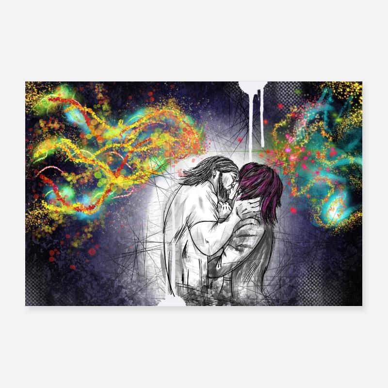 Premier baiser Poster 90 x 60 cm