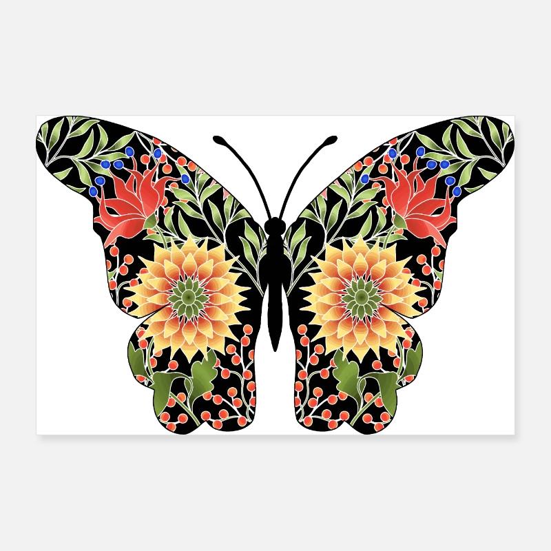 Papillon Poster 90 x 60 cm