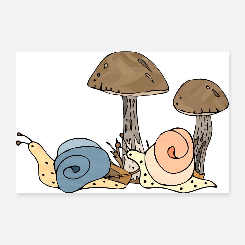 Escargots Poster 90 x 60 cm