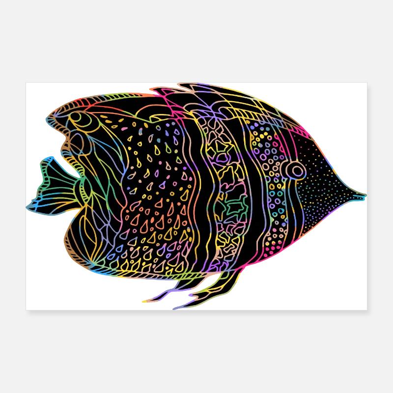 Fisch Poster 90x60 cm