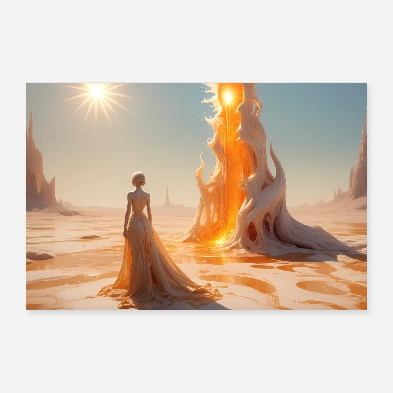 Wachs-Landschaft Poster 90x60 cm