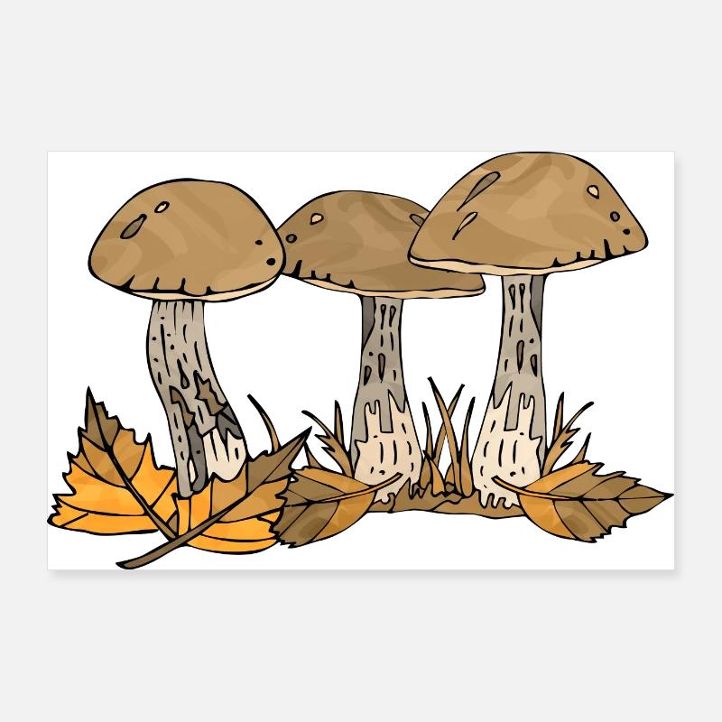 Mycètes Poster 90 x 60 cm