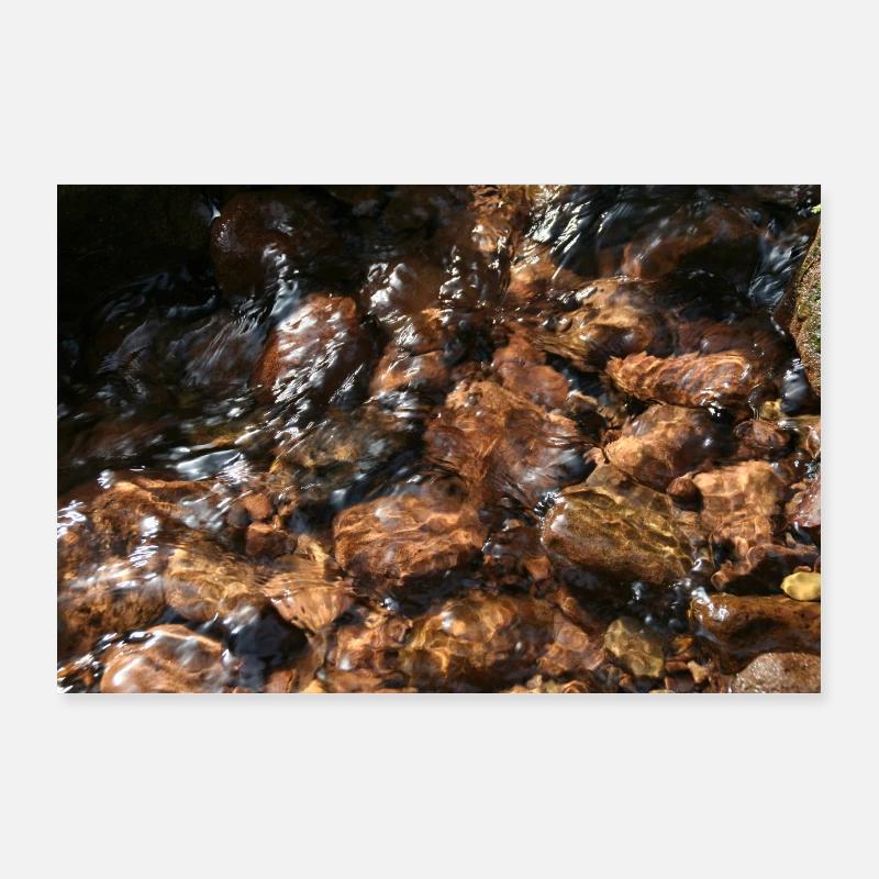 Schwarzwälder Waldbach Poster 90x60 cm