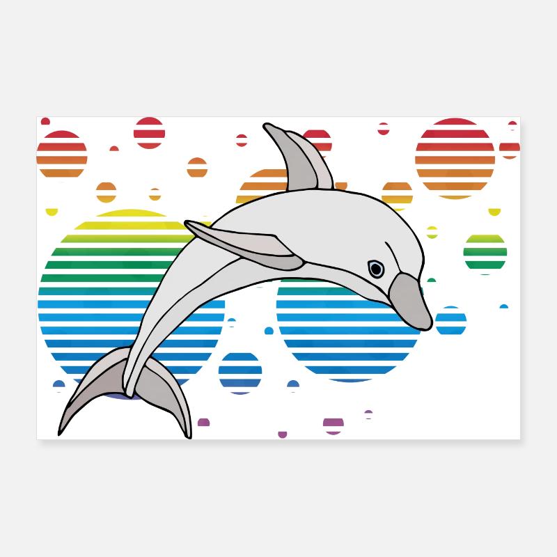 Delfin Poster 90x60 cm