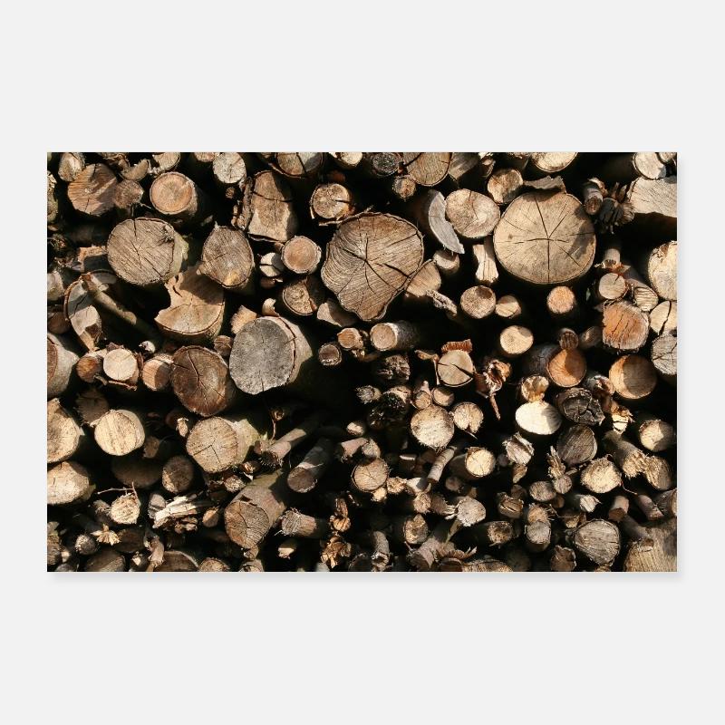 BOIS ROND Poster 90 x 60 cm