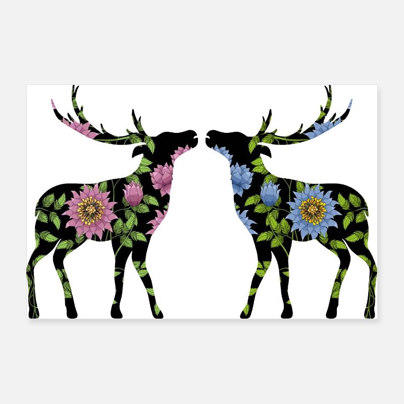 Deer Poster 36" x 24" (90x60 cm)