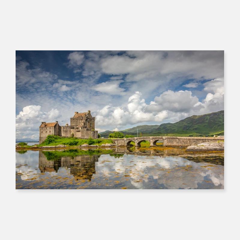 Ecosse Château d’Eilean Donan Poster 90 x 60 cm