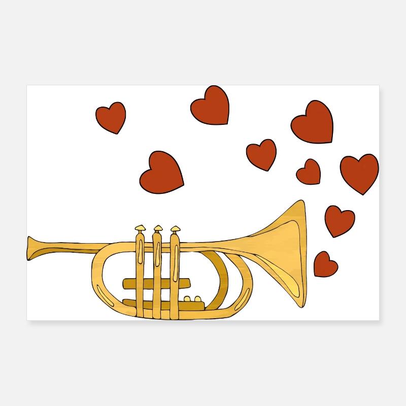 Musique Poster 90 x 60 cm