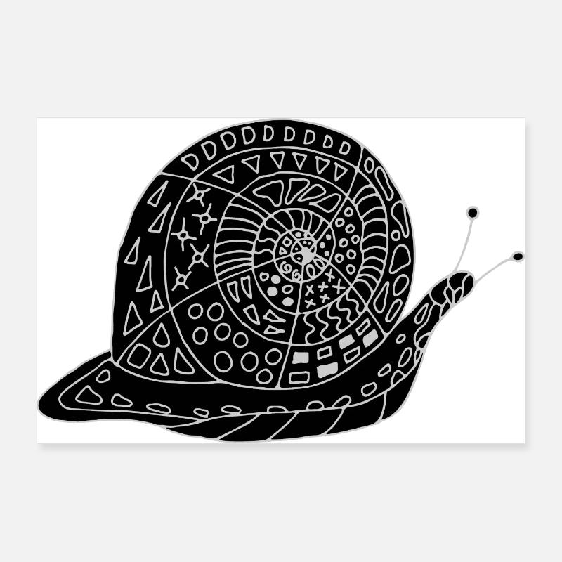 Schnecke Poster 90x60 cm
