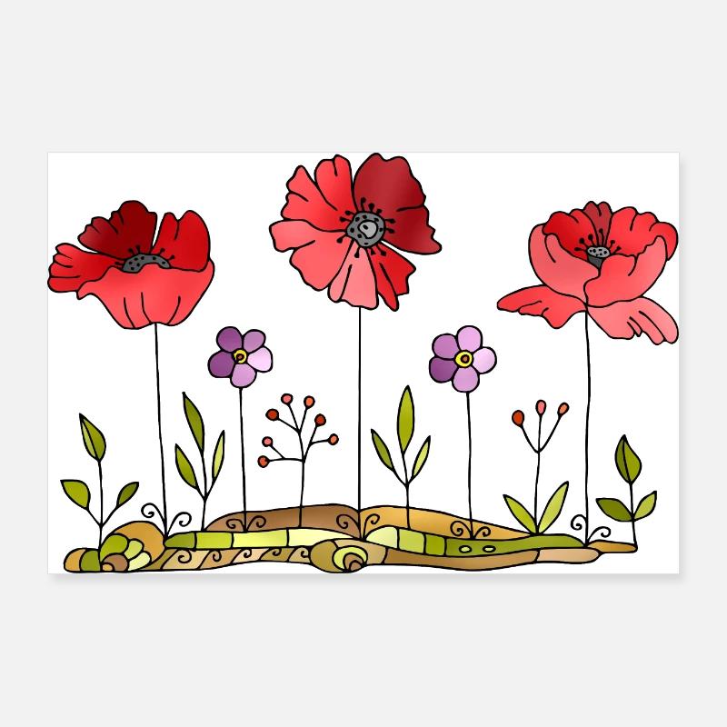 Flowers Poster 36" x 24" (90x60 cm)