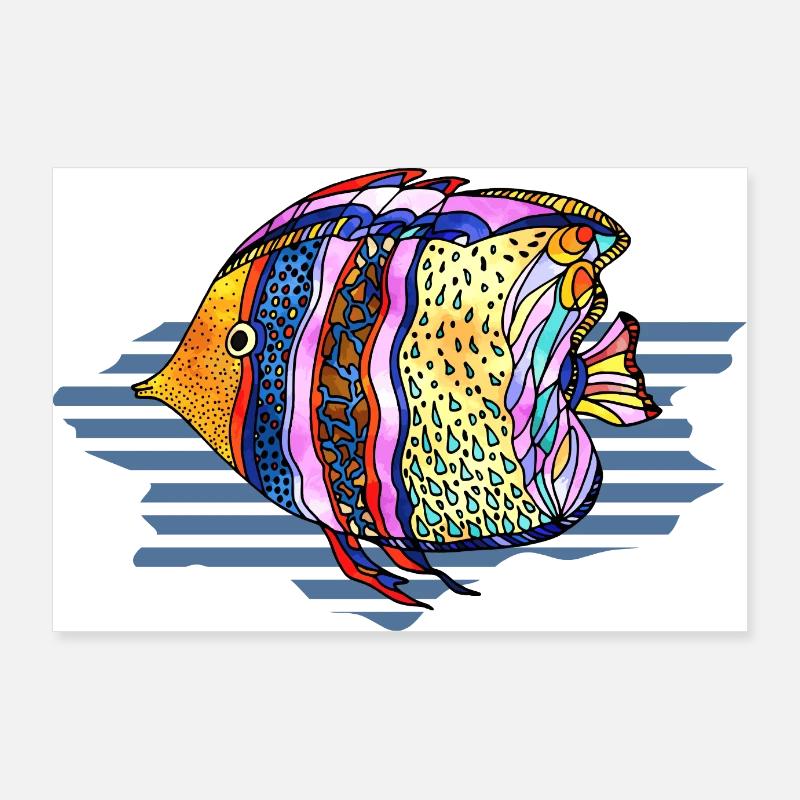 Fish Poster 36" x 24" (90x60 cm)