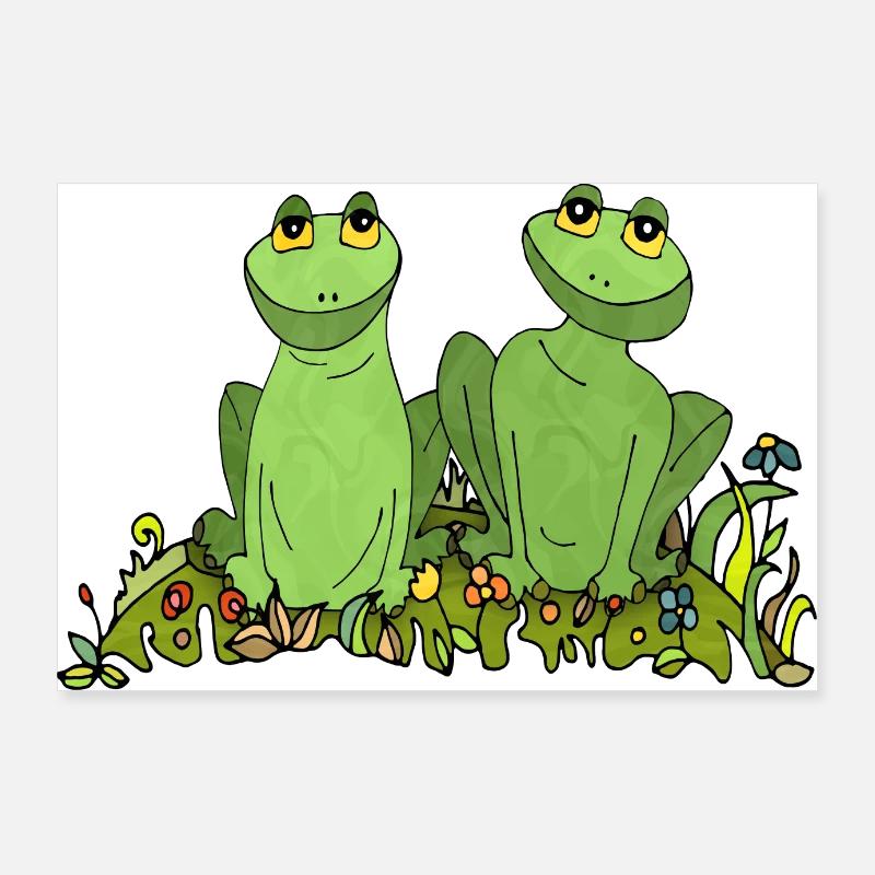 Grenouilles Poster 90 x 60 cm