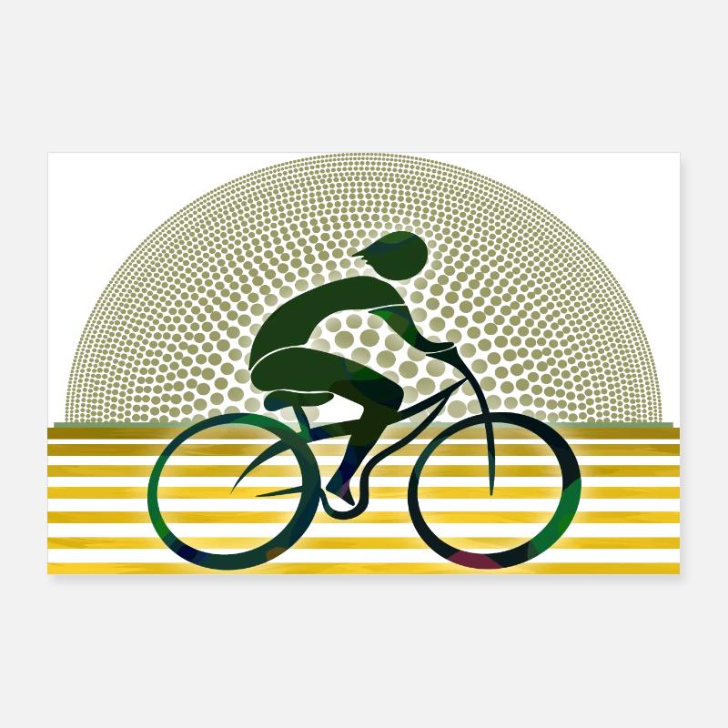 Cycliste Poster 90 x 60 cm