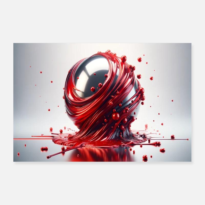 Kugelkunst1 Poster 90x60 cm