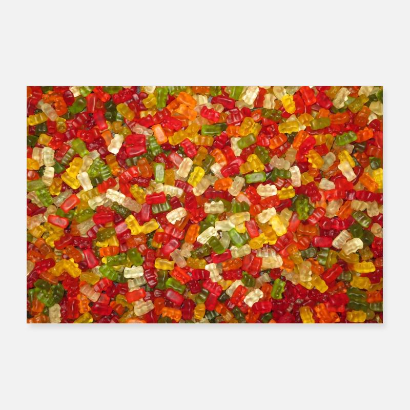 Gummy Bears (Landscape) Poster 36" x 24" (90x60 cm)