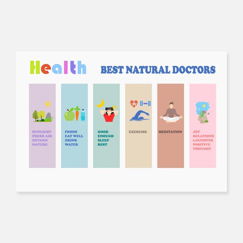 Gesundheit: beste Ärzte Poster 90x60 cm