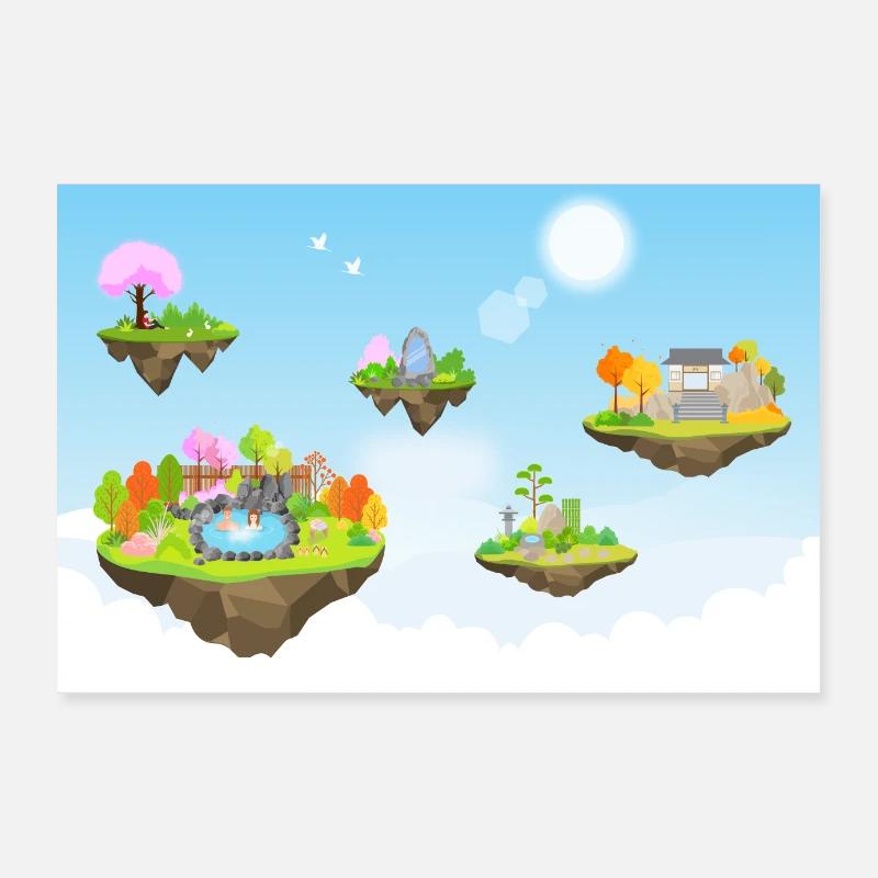 Vie céleste Poster 90 x 60 cm