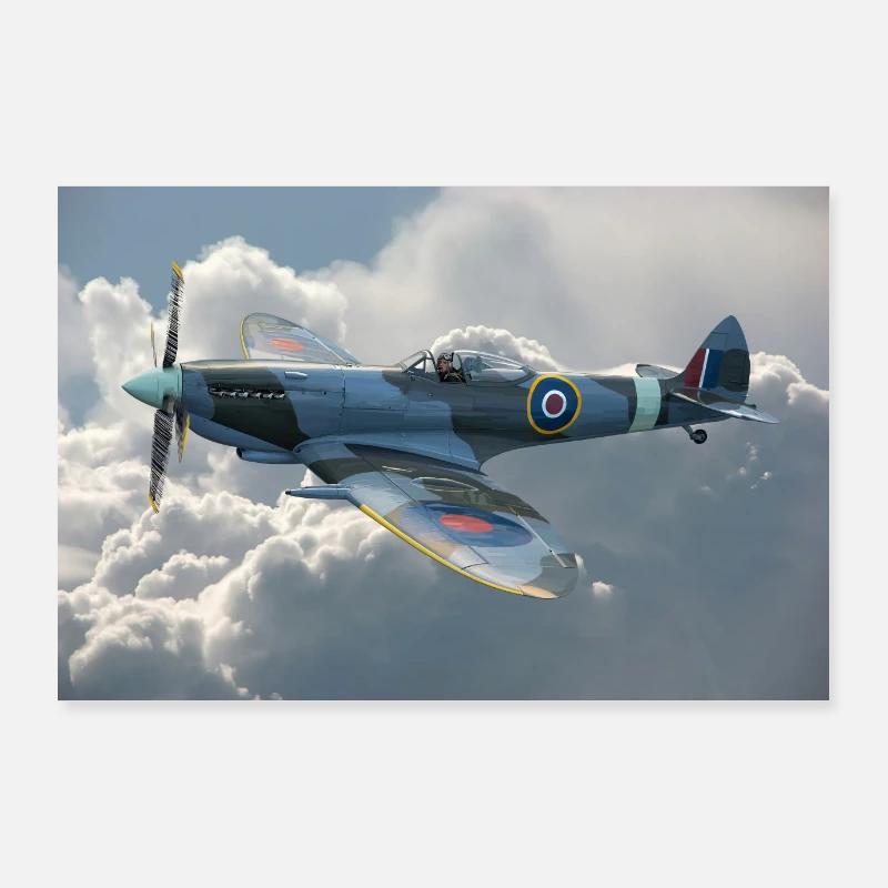 Spitfire Poster 90x60 cm