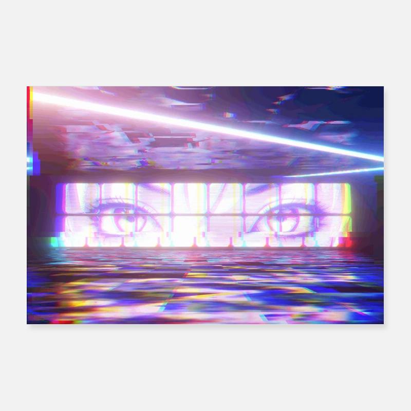 Rêve glitché Poster 90 x 60 cm