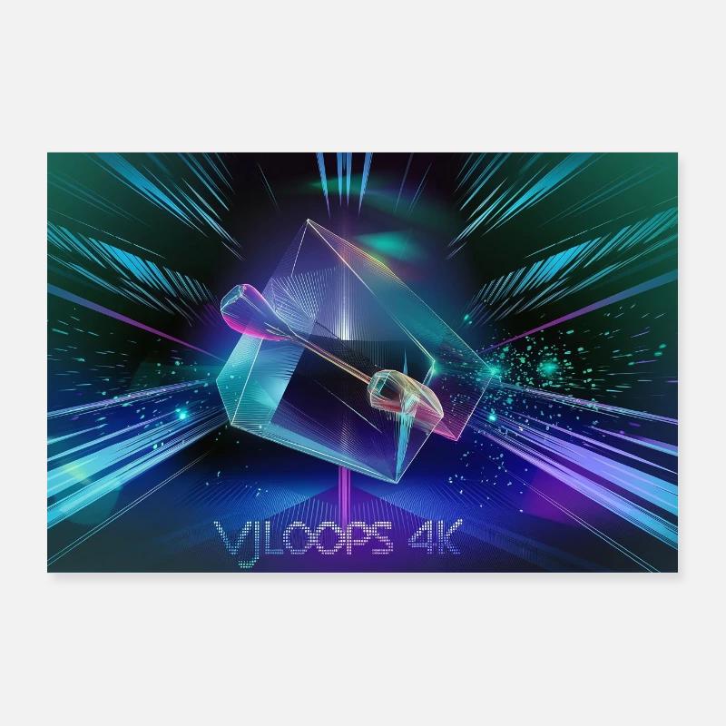 Abstrakter Diamand Poster 90x60 cm
