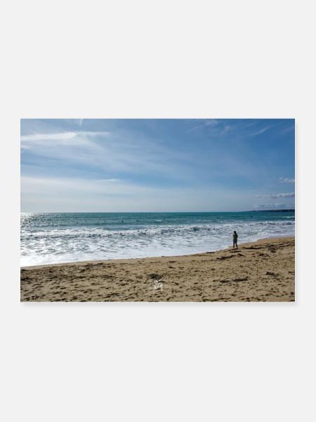 Beach BZH - Poster 36" x 24" (90x60 cm) - white - Front