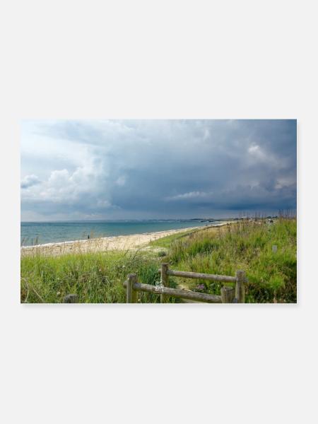 Beach BZH - Poster 90 x 60 cm - blanc - Devant