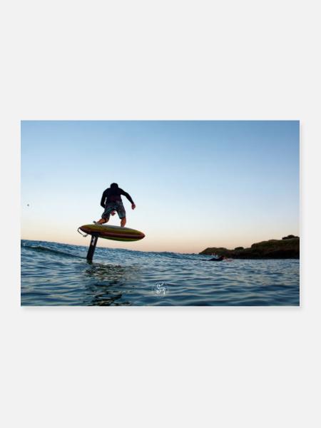 Surffoil - Poster 90x60 cm - Weiß - Vorne