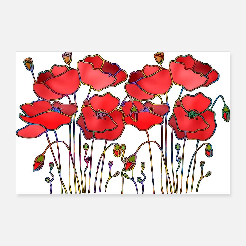 Blumen Poster 90x60 cm