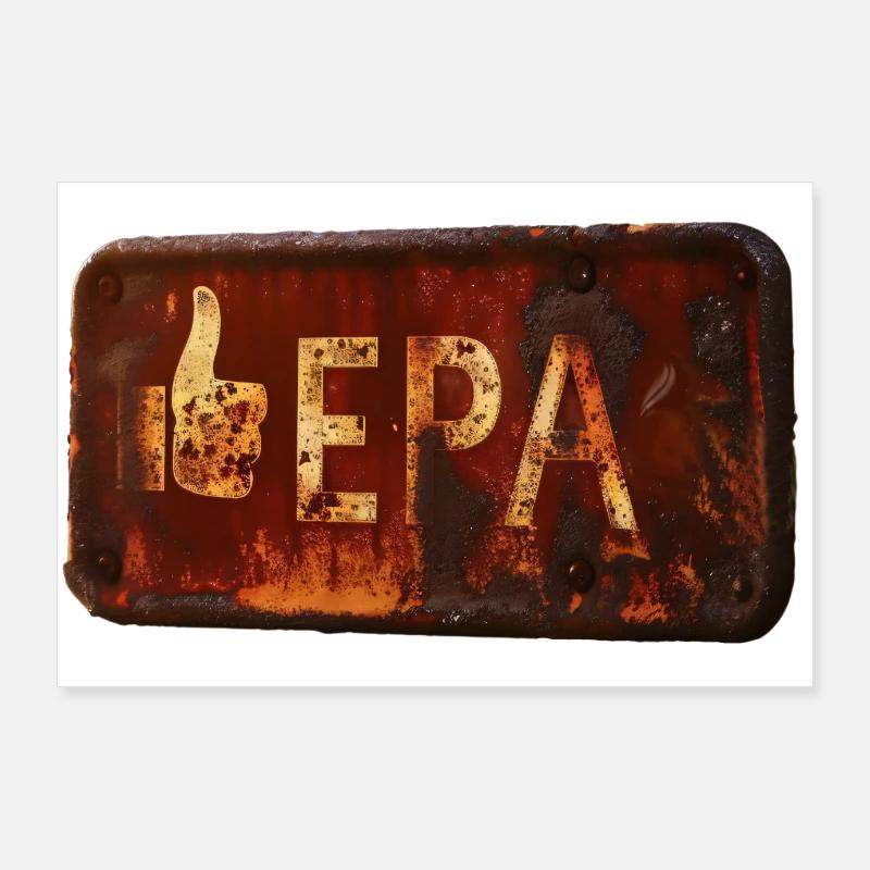 Rusty LIKE EPA sign with a retro feel Poster 36" x 24" (90x60 cm)