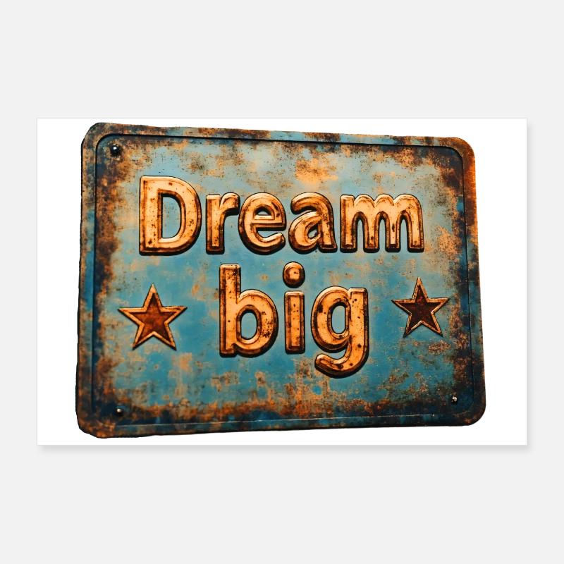 Träumen Sie groß Poster 90x60 cm