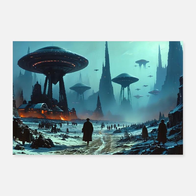 Savior Or Enslaver - Poster 90x60 cm - Weiß