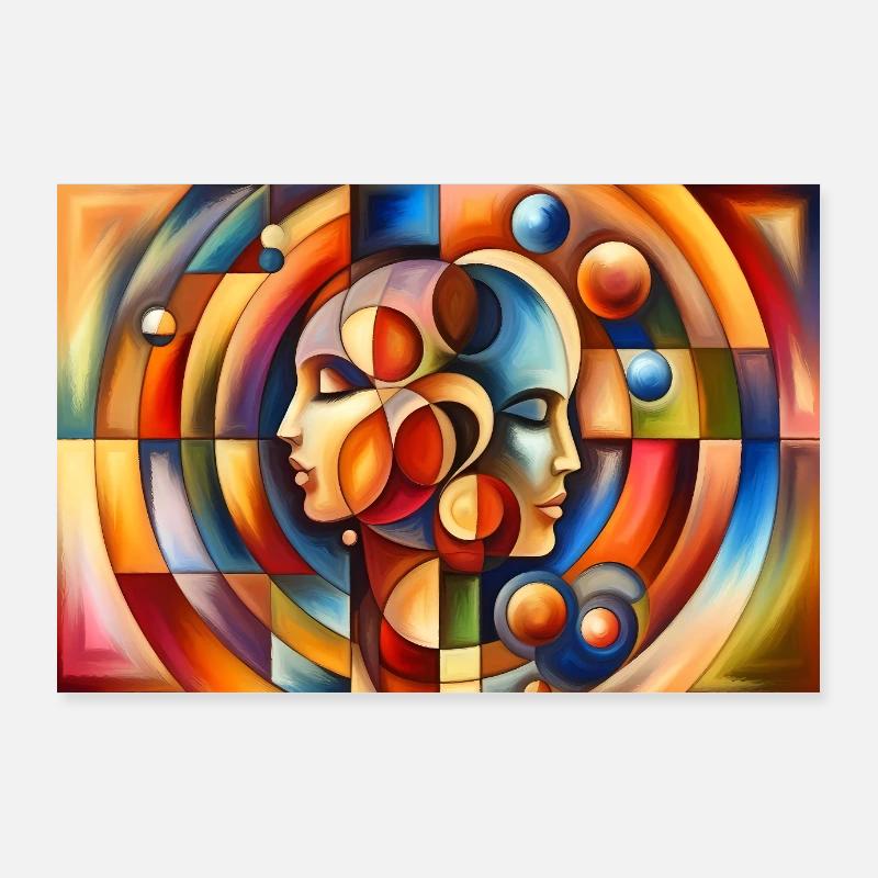 Relazione astratta Poster 90x60 cm