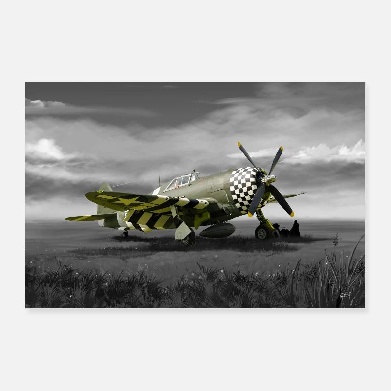 Thunderbolt P-47 Poster 90 x 60 cm