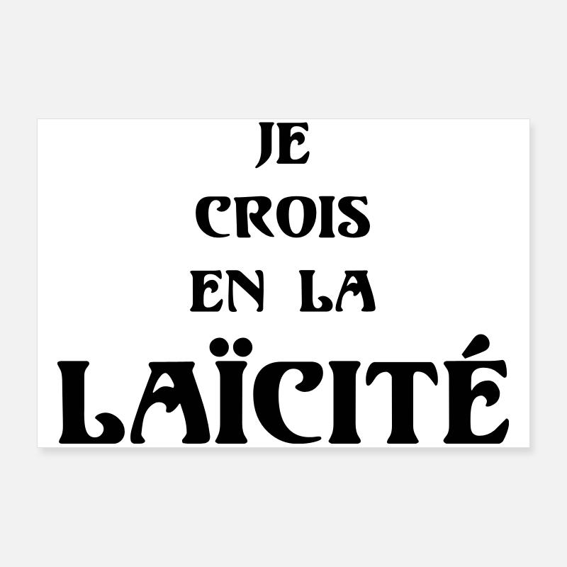 Secularism Poster 36" x 24" (90x60 cm)