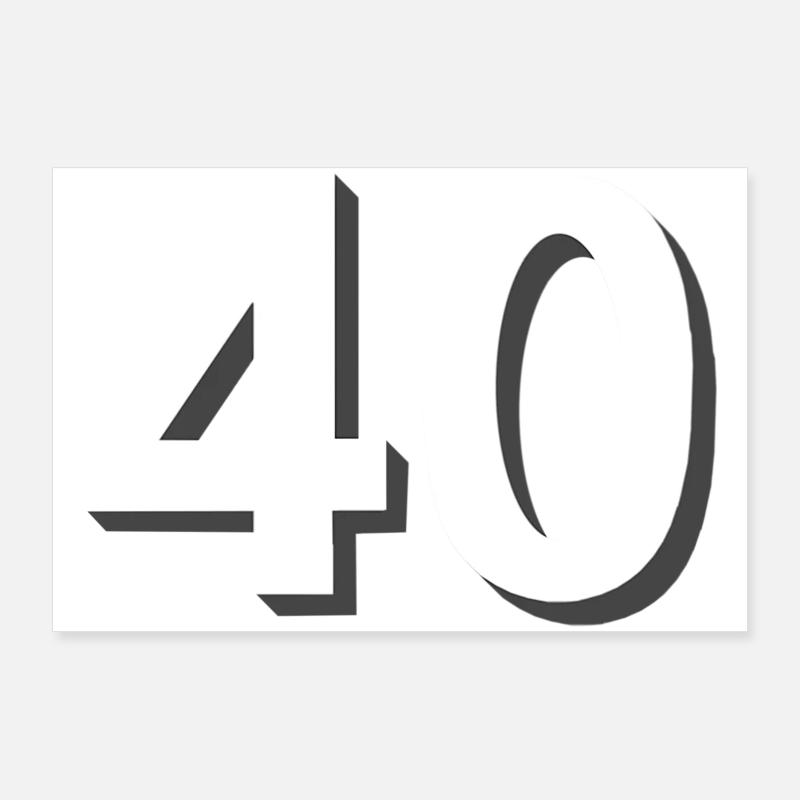 40 bright, celebrate Poster 36" x 24" (90x60 cm)