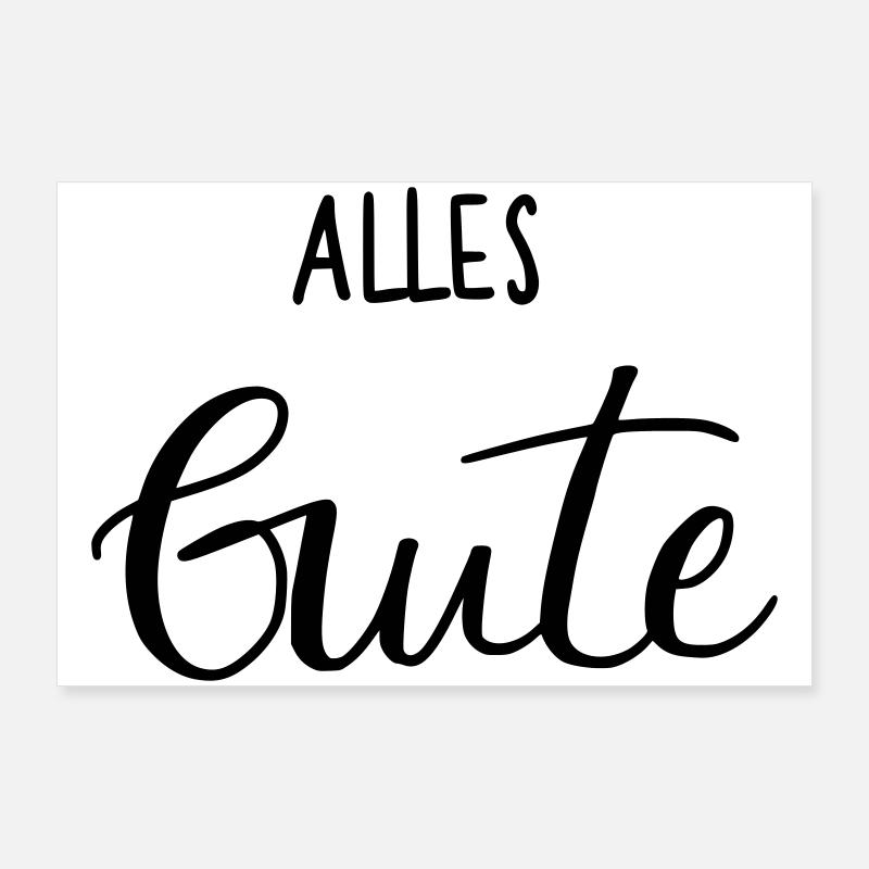 Alles Gute Poster 90x60 cm